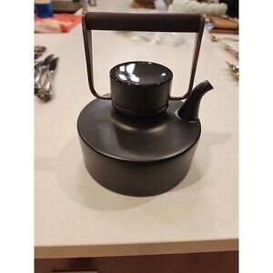 Mid Century Modern Rosenthal Tapio Wirkkala Black Matte Teapot